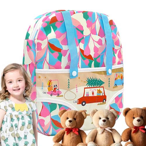 Mixnexorad Puppentrage für Puppen,Puppentrage-Rucksack - Vorder- und Rückentrage mit Gurten - Puppentrage, lustiges Babydoll-Zubehör, Aufbewahrungstaschen vorne für America Doll 12 Zoll bis 18 Zoll von Mixnexorad