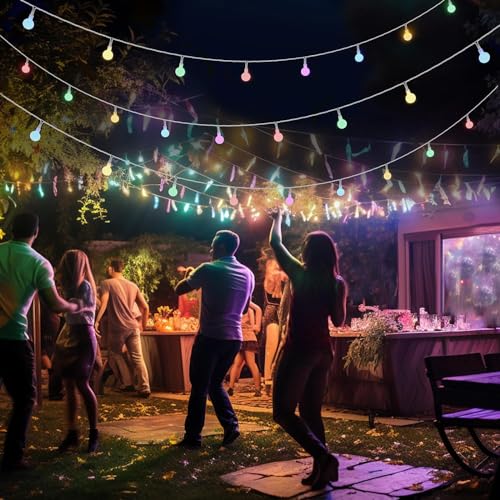 Mixtooltoys RGB Globe String Lights Fairy Lights Battery Operated 10M 80LED String Lights with Color Changing Garden Lights Waterproof Indoor Outdoor Decorative Lights for Garden Patio Home von Mixtooltoys