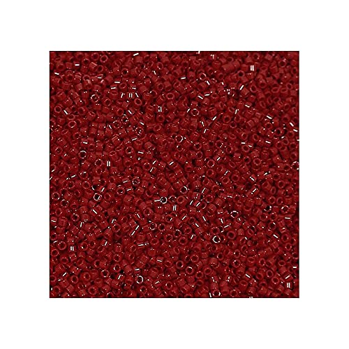 5 g Miyuki Delica 11/0 opaque dunkelrot 1,6 mm (Opaque Dark Red) von Miyuki Art Flower