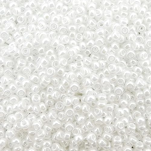 Miyuki Rocaille Rocaille Rocailles-Perlen, Größe 11/0, 24 g, 12,7 cm, Weiß (11-420) von Miyuki