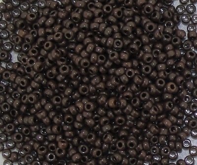 Miyuki Round Seed Bead Size 15/0 8.2g Opaque Brown by Miyuki von Miyuki