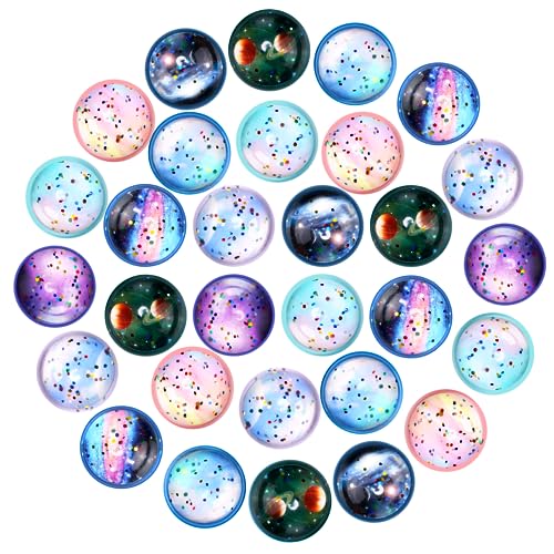 Mkitnvy 30 Stück Flummies für Kinder, 32MM Flummi Planeten, Mitgebsel für Kindergeburtstag, Flummis für Mädchen Jungen Give Aways Mitgebsel Kindergeburtstag Gastgeschenke Partygeschenke von Mkitnvy