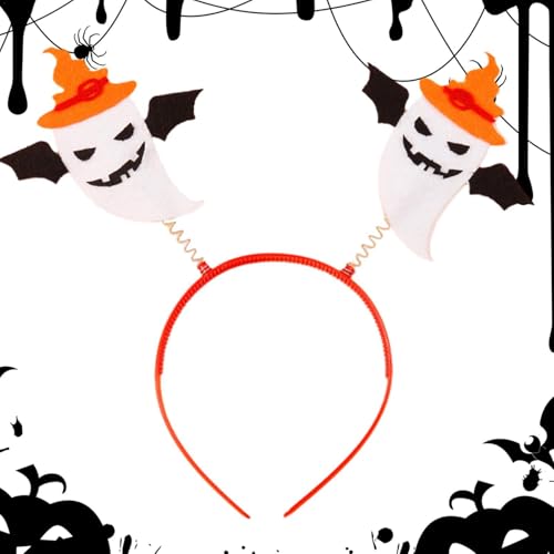 Mkiujhn Halloween Stirnband,Halloween Haarband,Lustige Haaraccessoires Kopfbedeckung Haarreifen | Halloween-Cosplay-Haarreifen, stilvoll, selbstklebend, für Erwachsene und Kinder, Mottoparty von Mkiujhn