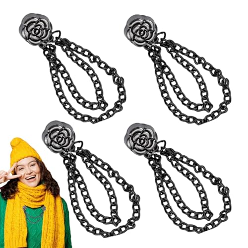 Mkiujhn Multifunktionale magnetische Kleider-Clips | magnetische Kette Hijab Clips - Multifunktionale magnetische Kleiderklammern für Hüte, Turbane, Stirnbänder von Mkiujhn