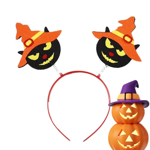 Mkiujhn Stirnband Halloween,Halloween Stirnband - Lustige Haaraccessoires Kopfbedeckung Haarreifen | Halloween-Cosplay-Haarreifen, stilvoll, selbstklebend, für Erwachsene und Kinder, Mottoparty von Mkiujhn