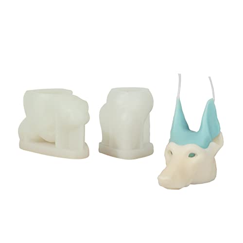 1 Set 3D-Tier-Silikonformen, Kerzenform, leicht zu entformen, für Kerzen, Gips, Ornamente, Epoxidharz-Form von Mllepjdh