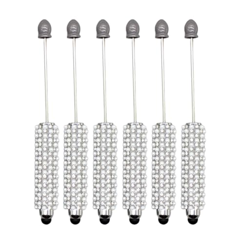 6 x Perlen-Kugelschreiber, Touch-Screen-Stift, Perlenkugelschreiber, 1,0 mm Spitze, schnell trocknend, glatt zu schreiben von Mllepjdh