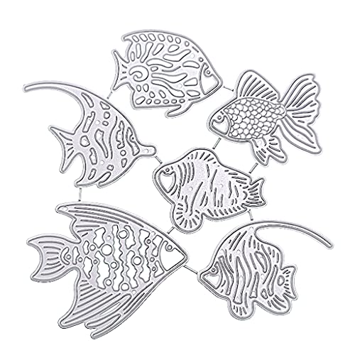 Embossing Six Fish Card Carbon Steel Printing Steel for Album Paper Card Making Embossing Stencils for Card Making von Mllepjdh