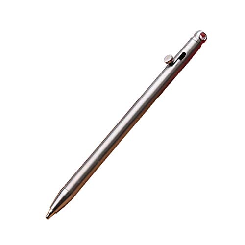 Mllepjdh Multifunktions-Schlüsselanhänger-Action-Stift, Edelstahl-Kugelschreiber, tragbares Gadget von Mllepjdh