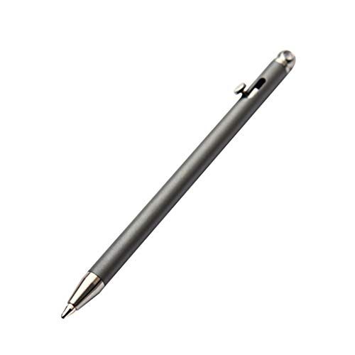 Mllepjdh Multifunktions-Schlüsselanhänger-Action-Stift, Edelstahl-Kugelschreiber, tragbares Gadget von Mllepjdh