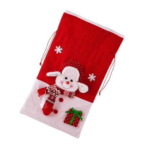 Mllepjdh Stilvolle Weihnachtsgeschenktasche Mit Weihnachtsmann Motiv Tragbar Modisches Accessoire Für Zuhause Oder Büro Festival Dekoration Und Geschenke von Mllepjdh