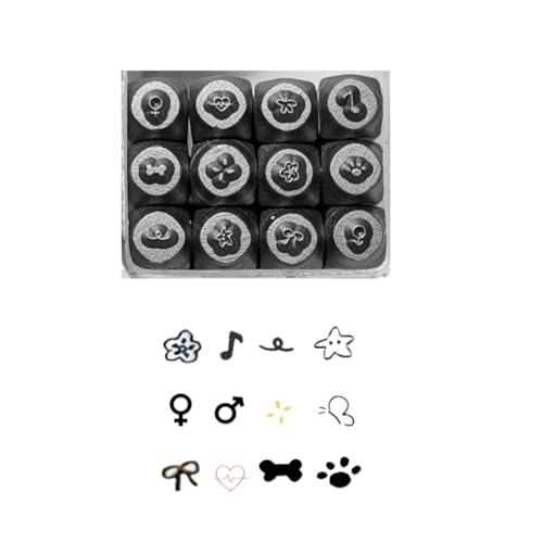 Set Von 12 Metall Meißel Werkzeug 2mm Tierreihe Schmuck Gravur Werkzeug Metall Stamp Set Für Schmuckherstellung Enthusiasten von Mllepjdh