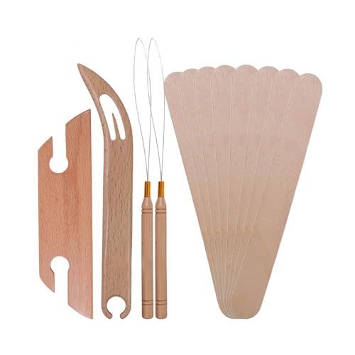 Weaving Shuttles Practical Weaving Tool Inkle Weaving Shuttle Set Knitting Tool Needle Threader For Craft Projects von Mllepjdh