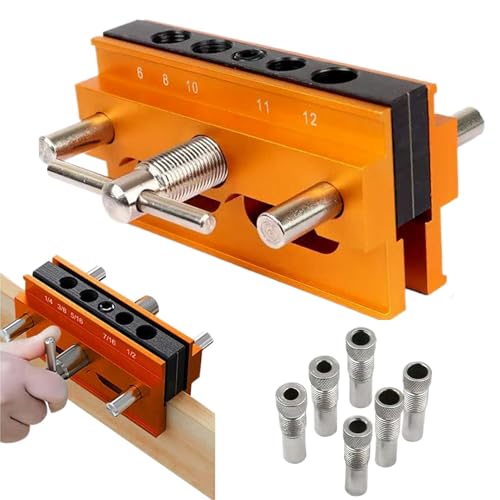 Adjustable Width Dowel Jig, Easy-To-Use Dowel Jig, Professional Woodworking Tool, Versatile Drill Guide Jig, Durable Doweling Tool, Compact Wood Dowel Jig, Quick-Set Doweling Jig, Dowel Align von Mlllokfki