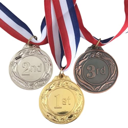 Mlysnd Medaillen, Medaille mit Gravur, Medaillen Kinder Event Event Medaillen 3 Große Schwere Gold, Silber Und Bronze Medaillen Einschließlich Band Set(B) von Mlysnd