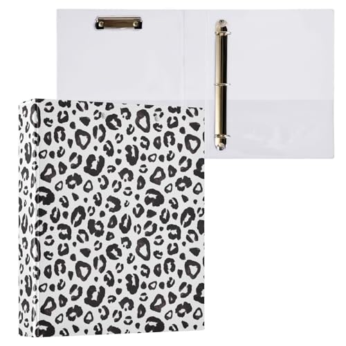 3-D-Ringbuch mit Leopardenmuster, Gepardenmuster, A4, 1 Packung mit 200 Blatt, für Kinder, Schulbedarf, Damen, Herren, Büro 3-D-Ringbuch mit Leopardenmuster, Gepardenmuster, A4, 1 Packung mit 200 Blatt, für Kinder, Schulbedarf, Damen, Herren, Büro von Mnsruu