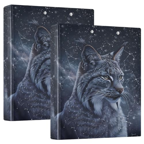 Maine Coon Night Sky 3 D-Ringbuch, A4, 2 Stück mit 200 Blatt, für Kinder, Schulbedarf, Damen, Herren, Büro Maine Coon Night Sky 3 D-Ringbuch, A4, 2 Stück mit 200 Blatt, für Kinder, Schulbedarf, Damen, Herren, Büro von Mnsruu