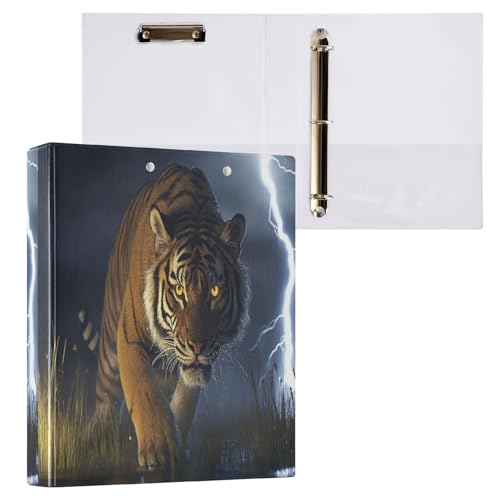 Tiger Lightning 3 D-Ringbuch, A4, 1 Packung mit 200 Blatt, für Kinder, Schulbedarf, Damen, Herren, Büro Tiger Lightning 3 D-Ringbuch, A4, 1 Packung mit 200 Blatt, für Kinder, Schulbedarf, Damen, Herren, Büro von Mnsruu