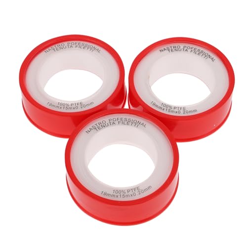 Mobestech 1 Satz Gewindedichtband Bereit Doppelt Pipeline Klebeband Packband Klar Sanitär Dichtungsband Thread Sealing Tape Acid Resistant Tape Sicherheitsbänder Klempnerbänder Ptfe 10 Stück von Mobestech