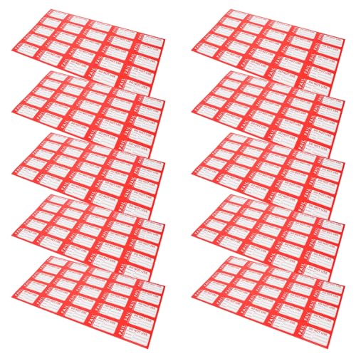 Mobestech 10 Bögen Qualifizierte Etikettenaufkleber Nagelaufkleber Bestanden Etiketten Statusschilder Lagergeprüfte Aufkleber Aufkleber Zum Bestehen Abziehbilder Etiketten Aufkleber von Mobestech