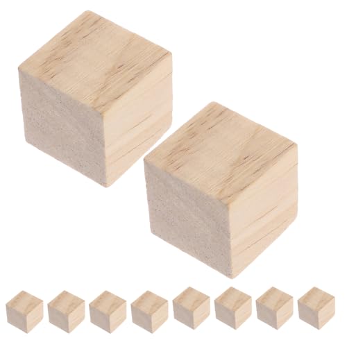 Mobestech 100 Stück Holz Bastelblöcke DIY Projekte Unfertige Holzwürfel Bauaktivitäten Für Kleine Holzwürfel Für Kreative Und Pädagogische Zwecke von Mobestech