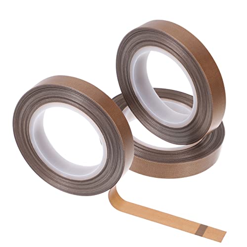 Mobestech 3 Rollen Hochtemperaturbeständiges Klebeband Draht Leitung packing tape paketband elektrisches Klebeband im Freien elektrisches Band Grundmaterial: Glasfasergewebe Light Brown von Mobestech