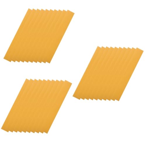 Mobestech 3 Sätze Doppelseitiges Klebeband Beidseitig Klebehaken Klebeband Doppelseitig Double Sided Tape Werkzeug Doppelklebeband Für Die Holzbearbeitung Holzband Pvc Yellow 10 Stück * 3 von Mobestech