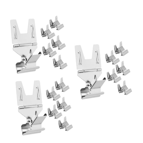 Mobestech 3 Sätze Etikettenhalter Schilderhalter Warenzeichenhalter Clip Für Metallschilder Clips Für Einzelhandelsschilder Posterclips Preisclips Silver Galvanisiertes Eisen 6 Stück * 3 von Mobestech