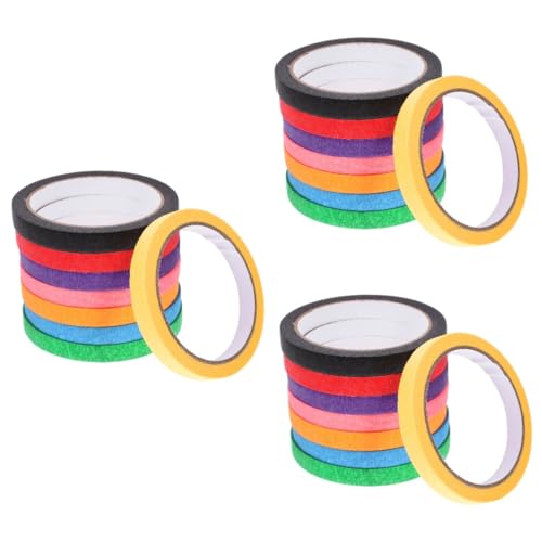 Mobestech 3 Sätze Farbiges Abdeckband Wiederablösbares Klebeband Multifunktionales Klebeband Bunte Klebebänder Dekobänder Diy Klebeband Künstlerband Für Aquarellpapier Kleber 8 Rollen * 3 von Mobestech