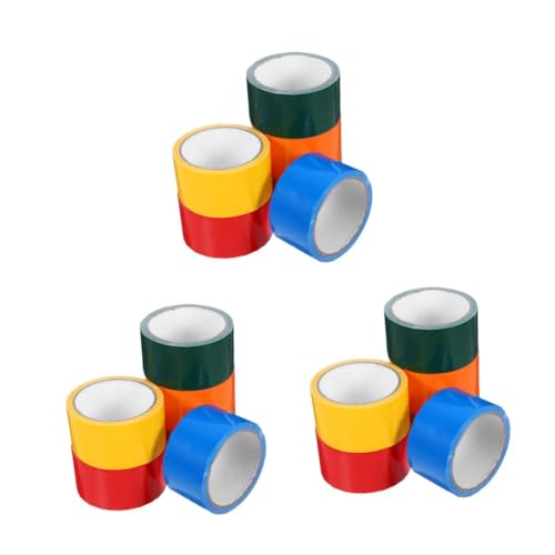 Mobestech 3 Sätze Farbiges Klebeband Lustiges Klebeband Bunte Klebebänder Farbiges Packband Starkes Klebeband Kanalgeschichte Klebeband Wasserdicht Farben Von Klebeband Stoff 6 Rollen * 3 von Mobestech