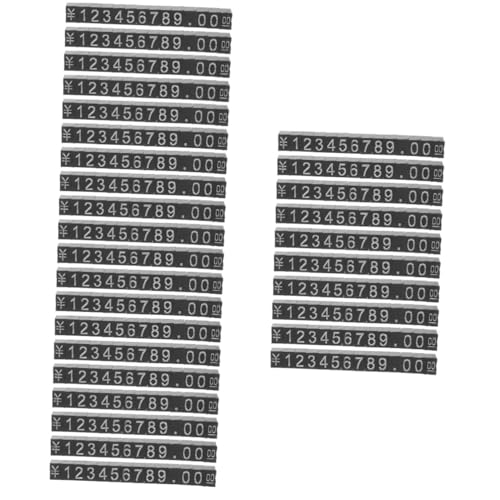 Mobestech 30 Sätze Preisschild Tag-würfel Zeichen Kartenetiketten Kraftanhänger Entfernbare Etiketten Kleine Tag-aufkleber Lebensmitteletiketten Mini-tafelschilder Abs.aluminiumhalterung von Mobestech