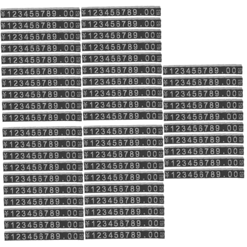 Mobestech 50 Sätze Preisschild Entfernbare Etiketten Anzeige Zeichen Lebensmitteletiketten Tag-würfel Kleine Tag-aufkleber Markt Mini-tafelschilder Kraftanhänger Abs.aluminiumhalterung von Mobestech