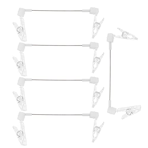 Mobestech 5st Transparenter Kristall Clip Etiketten Werbeclips Warenzeichenhalter Prince-tag-klemmen Aufbewahren Messe-tag-display-clip -schild-display-klemme Karten-clip Plastik von Mobestech