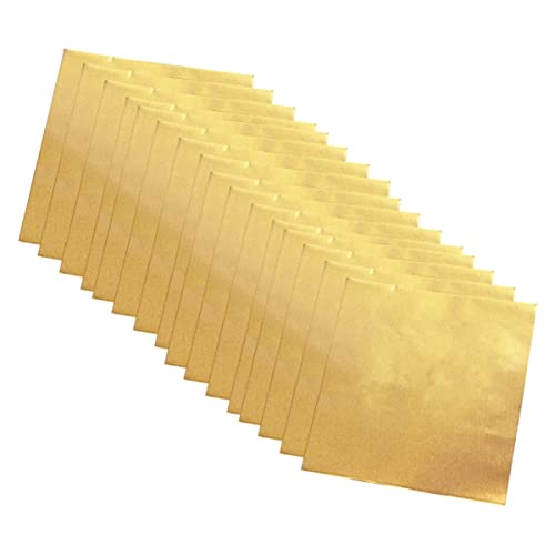 Mobestech Gold Shine 600 Stück Aluminiumfolienverpackungen Für Pralinen Lebensmittelechte Folie Ideal Für Bäckereipartys Größe 9 X 9 cm von Mobestech