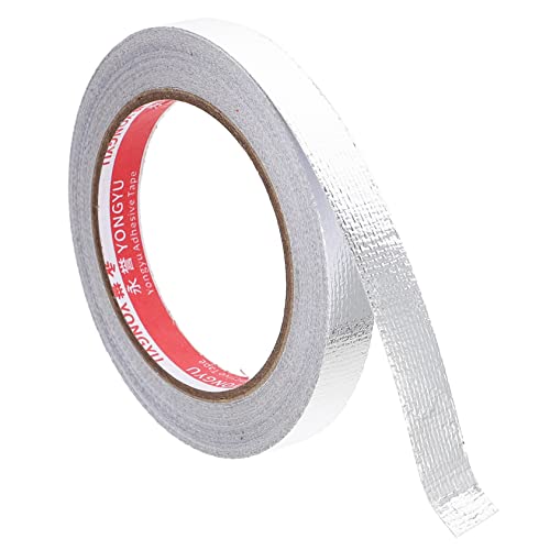 Mobestech Hitzebeständiges Aluminiumfolien Klebeband Aus Glasfaser Selbstklebendes Reparaturband Für Rohre Isolierung Und Abdichtungen 15mm x Dicke Industriequalität von Mobestech