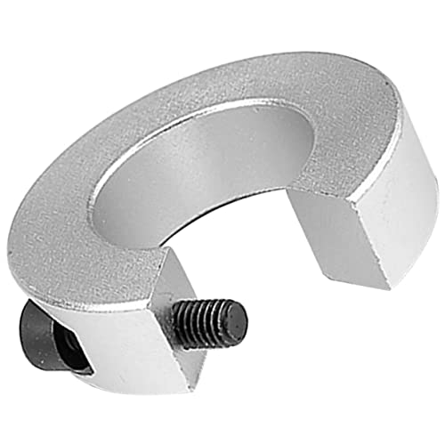 Mobestech Schienenanschlagring Bohrer-tiefenanschlag Tür Wellenstoppkragen Gebisshalsband Stoppen Split-ring-anschlagkragen Klemmkragen Positionierer Messgerät Loch Aluminiumlegierung Silver von Mobestech