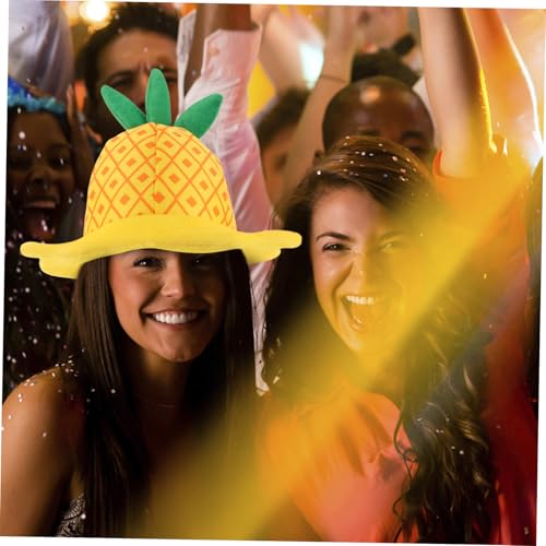 Mobestech Verstellbarer Ananas Hut Kopfbedeckung für Halloween Obst Kostüm Hawaiianischer Partyhut Unisex für Sommer Pool Luau Party Zubehör Mobestech Verstellbarer Ananas Hut Kopfbedeckung für Halloween Obst Kostüm Hawaiianischer Partyhut Unisex für Sommer Pool Luau Party Zubehör von Mobestech