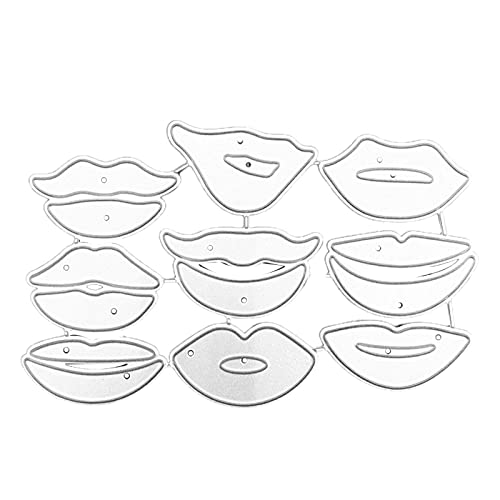 Lippen Stanzformen Stempel Vorlage Form Schablonen Scrapbooking Dekoration von Mocoocouture