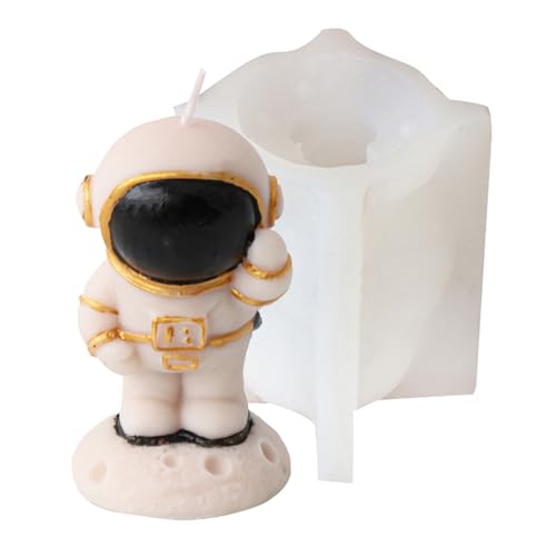 Mocoocouture Astronaut Figur Silikon Kerze Formen Space Man Figur Seife Formen Für Epoxidharz Kerze Seife Home Dekoration von Mocoocouture