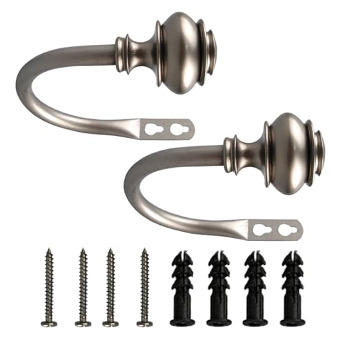 Mocoocouture Vorhang Raffhalter Dekorative Metall Halterungen Für Vorhänge 2-teiliges Wand Raffhalter Set Für Heimdekoration von Mocoocouture