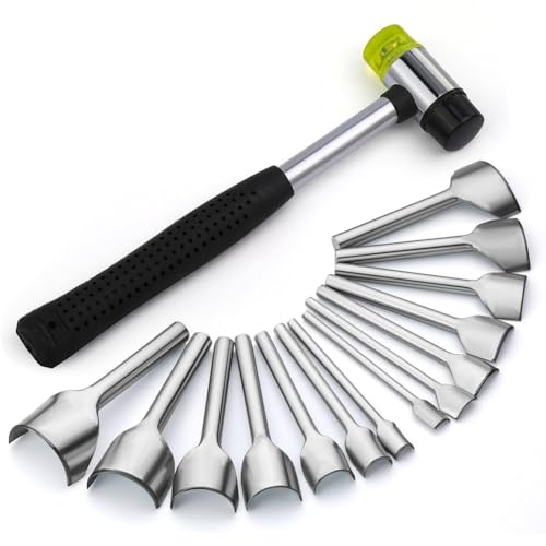 Mocturnity Eckenstanzer in 14 Größen, Halbrundstanzer-Set, Endstanzer für Leder, Lederstanzer-Set für Gürtel, Geldbörsen und Heimwerkerprodukte Mocturnity Eckenstanzer in 14 Größen, Halbrundstanzer-Set, Endstanzer für Leder, Lederstanzer-Set für Gürtel, Geldbörsen und Heimwerkerprodukte von Mocturnity