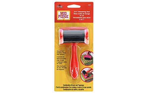 Mod Podge 10614 2N1 Smoothing Tool Glättungswerkzeug, Verschiedene Farben, 1 Count (Pack of 1) von Mod Podge