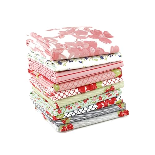 Bonnie & Camille Fat Quarter Set (10 Stück) für Moda 45,72 x 53,34 cm Stoffschnitte DIY Quiltstoff von Moda Fabrics