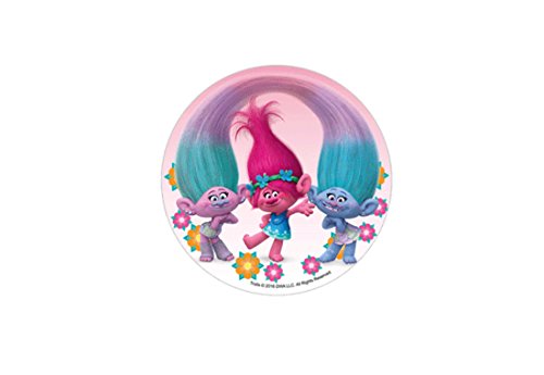 Modecor – Tortenverzierung, Waffel, Motiv: Trolls, 71051 ROSA von Modecor