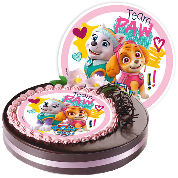 Paw Patrol Girls - Tortenaufleger aus Esspapier, Ø 21cm, 1 Stk. von Modecor