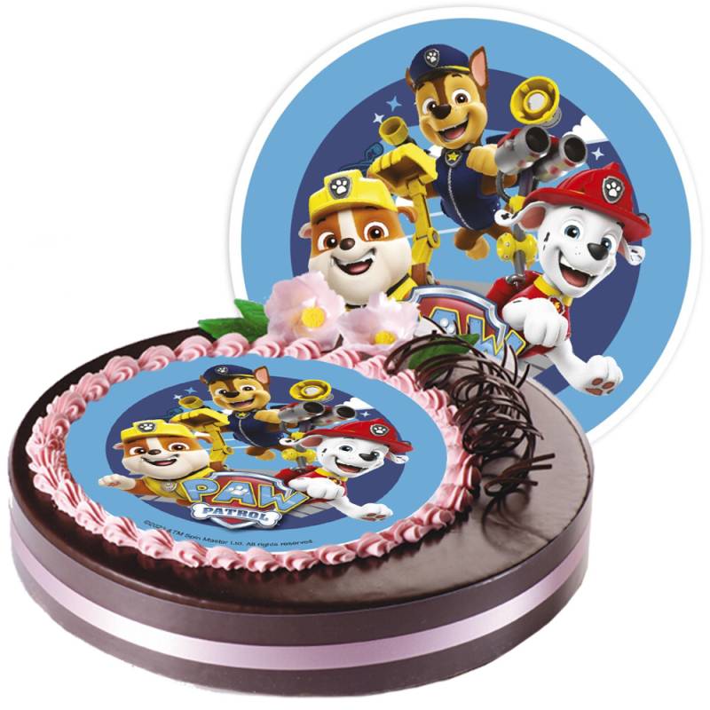 Tortenaufleger Paw Patrol, 1 Stück, Oblate, Ø 21cm von Modecor