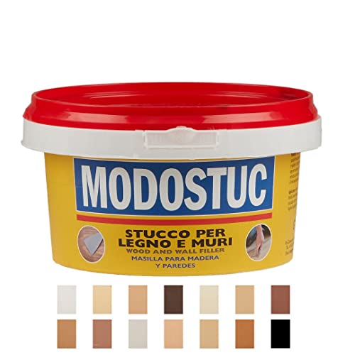 MODOSTUC Nero – Profi Spachtelmasse in Innenräumen, ideal für Holz und Wand, schnell trocknend und perfekte Haftung (1 kg) von Modostuc