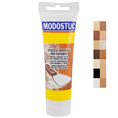 modostuc Original MODOSTUC Holzkitt Ebenholz – 250 g gebrauchsfertige Füllmasse für Holz & Wand, Holz-Spachtelmasse, perfekte Klebefestigkeit & schnell trocknend, ideal zum Reparieren von Holzschäden von Modostuc