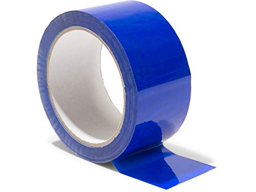Modulor Verpackungsband, farbiges Klebeband aus Polypropylen, leise abrollendes Paketband mit Acrylatkleber, Breite 5 cm x Länge 66 m, 48 µm dick, dunkelblau von Modulor