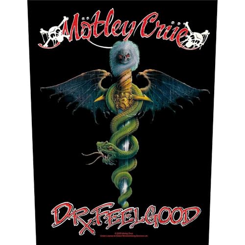 MÖTLEY CRÜE RÜCKENAUFNÄHER BACKPATCH # 12 DR. FEELGOOD 36x29cm FLICKEN von Mötley Crüe